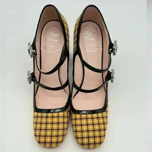 Brand New  ROGER VIVIER
Tweed Très Vivier Mini Babies Pumps Size 39.5 - Picture 3 of 17